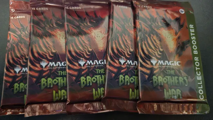 4 Magic the Gathering Booster de Colecionador - Brother's War - Guerra dos Irmãos - Inglês