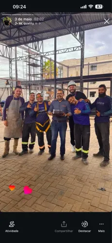 Soldador serralheiro para estrutura metálica