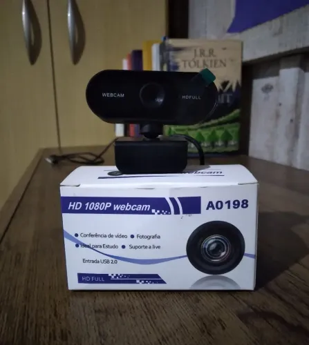 Webcam Full HD 1080P com Microfone