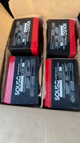 kit com 4 baterias de ciclo profundo