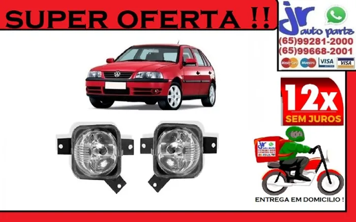 Par Farol de Milha Gol G3 2000 2001 2002 2003 2004 2005 Auxiliar Neblina