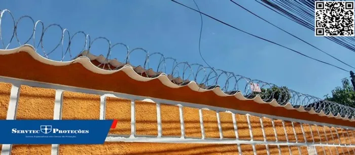 Cerca concertina dupla é um produto com alto poder de inibição contra invasões.
