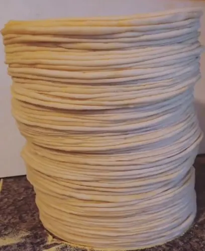 Discos de massas de pizza pré assadas