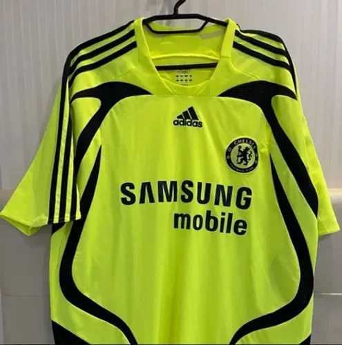 Raríssima! Camisa Adidas Chelsea II 2007/08 Verde Limão