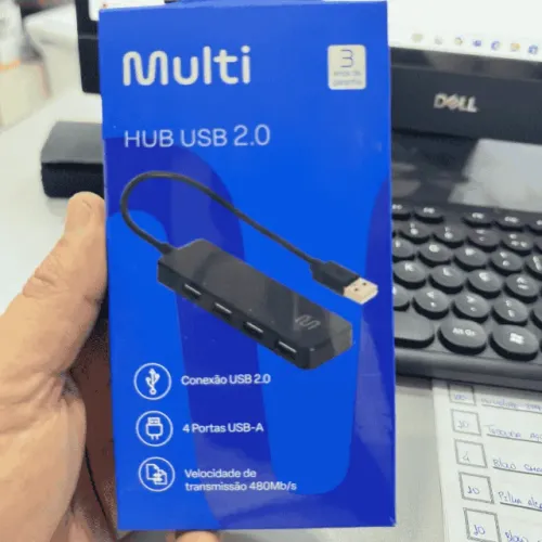 Adaptador Hub Usb 2.0 Com 4 Portas AC443 - Multilaser cod: 4397