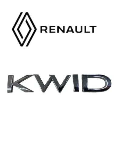 Emblema Tampa Traseira Letreiro Kwid Cromado