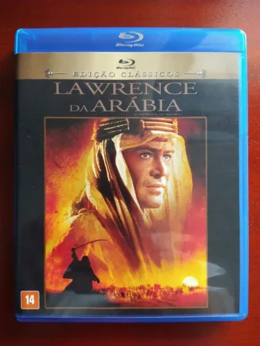 Filme "Lawrence da Arábia" (Blu-ray usado em estado de novo)