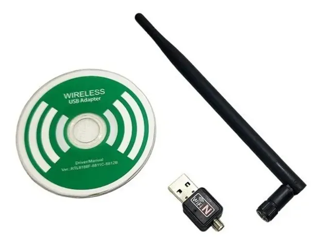 Adaptador Receptor Wireless Usb Sem Fio Antena Wifi 900mbps