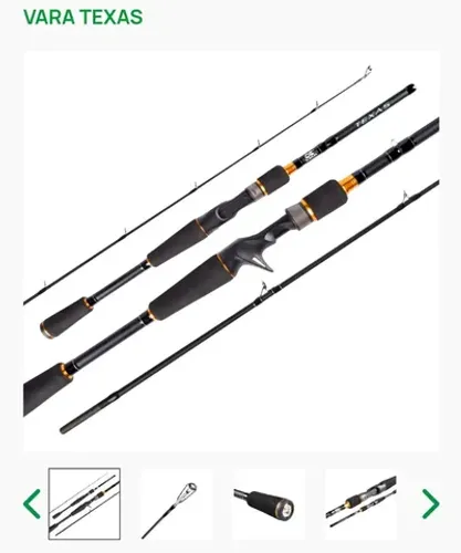 Vara para carretilha Maruri Texas. Carbono. Nova