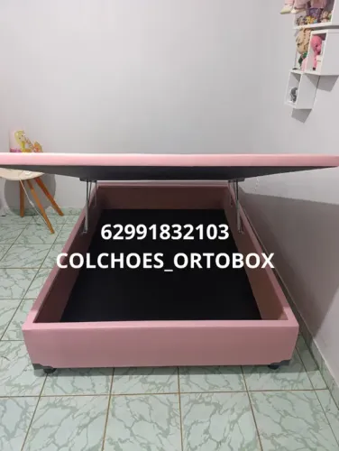 Cama Box Baú Casal inteiro blindado e reforçado