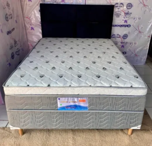 Cama unibox casal molas ensacadas