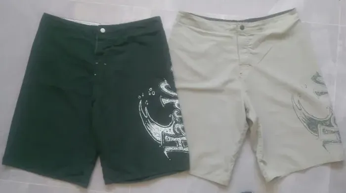 2 Bermudas HardGrow 46 Verde e Bege