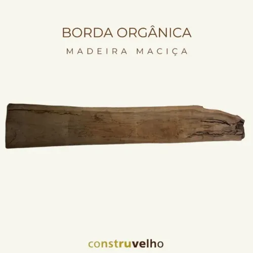 Prancha De Madeira Maciça Com Borda Orgânica