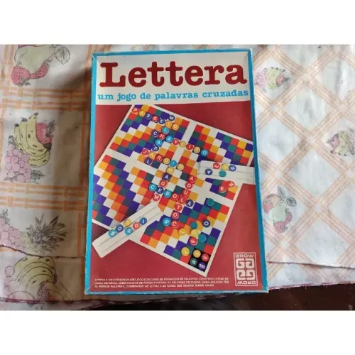 Jogo Lettera Grow Brinquedo Educativo Antigo Anos 80