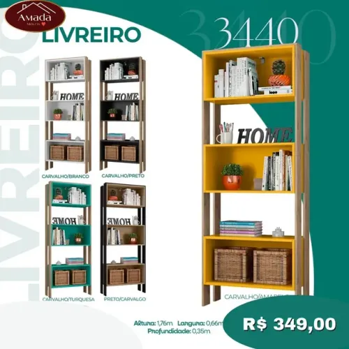 Esta te livreiro super moderna , Entrega  em 3 dias 