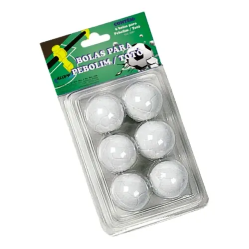 Kit com 6 Bolas Pesadas Para Pebolim Originais Klopf