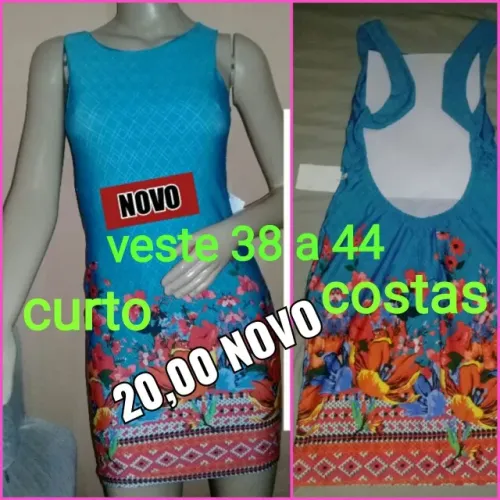 Vestido suplex ,curto,novo