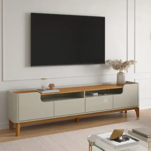 Rack Até 75? Flip 1.8 Off White/cinamomo - Patrimar