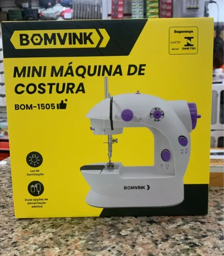 Mini Máquina de Costura Bomvink - BOM-1505