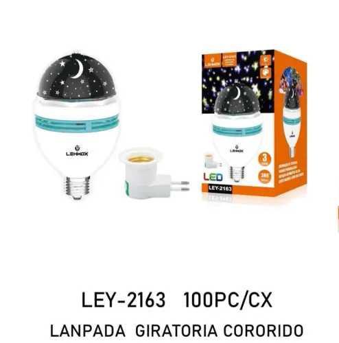 Lâmpada Giratória Estrelas quarto