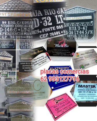 Placas cx de correios 