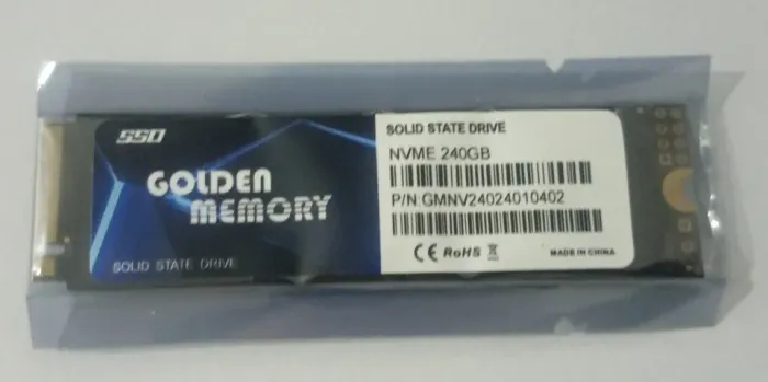DISCO EM ESTADO SÓLIDO (SSD) NVMe PCIe 3.0 M2 CAPACIDADE DE 240GB