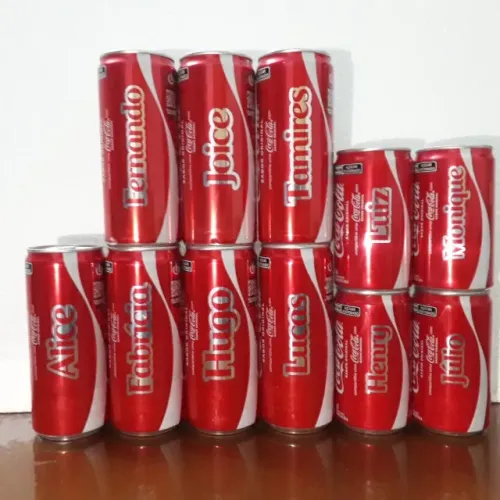 Coca-Cola Nomes JOICE Latas Fechadas