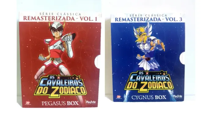 Kit Box Bluray Os Cavaleiros do Zodíaco - Box Pegasus e Cysne - Original PlayArte