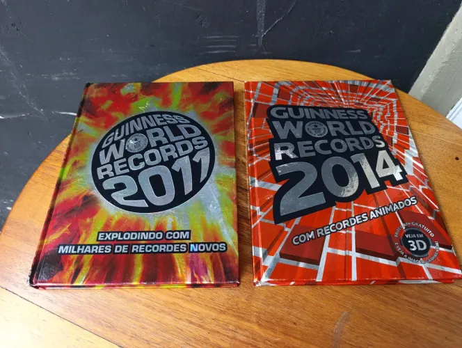 Livros Guinness World Records 2011 e 2014