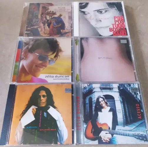 Cd Zélia Duncan Lote 6 CDs originais usados