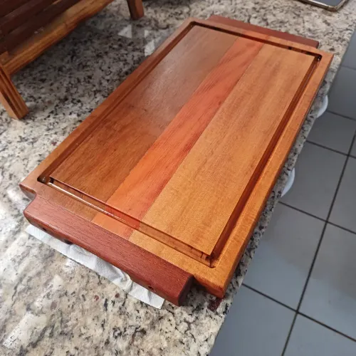 Tábua de corte madeira maciça artesanal