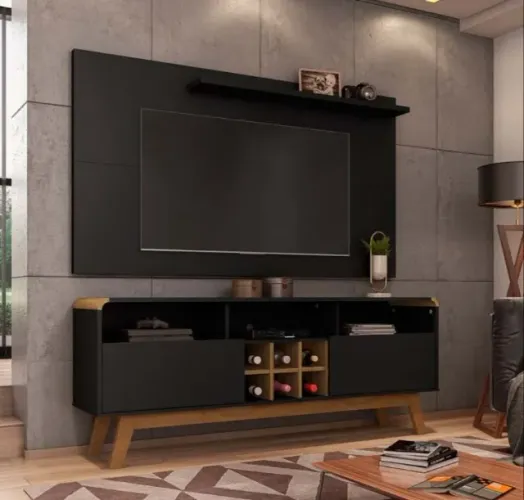 Conjunto Sala Rack Larimar Painel Chanel TV Até 50 Polegadas- SUPER OFERTA!