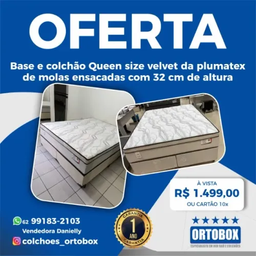 Conjunto queen size da Plumatex