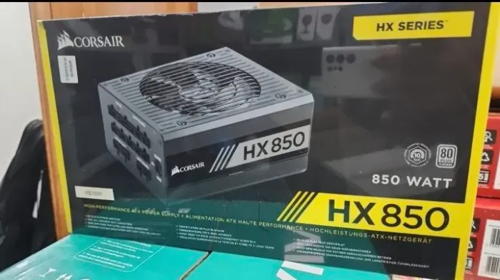 Fonte Corsair HX850 850W gamer profissional - Nova