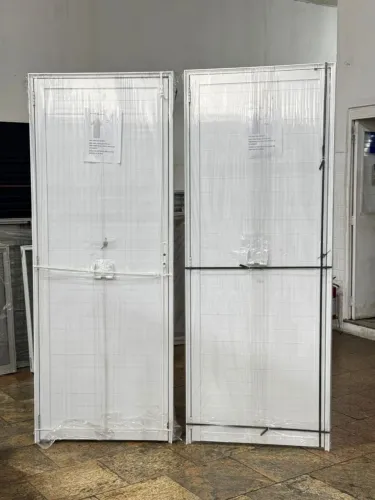 Portas de alumínio branco lambril lisa 60cm, 70cm ou 80cm