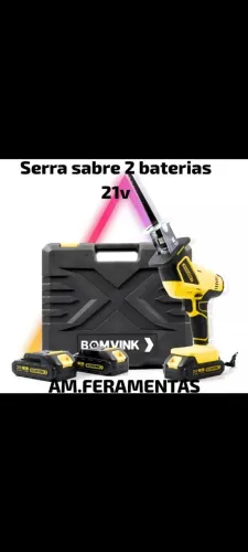Serra Sabre tipo serrote 21v 2 Baterias como maleta