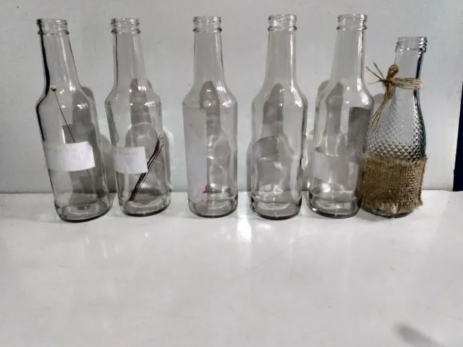 Garrafas de vidro para artesanato