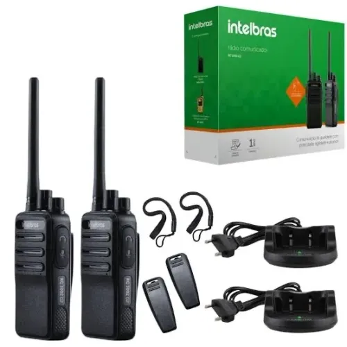 Rádio comunicador intelbras rc3002 g2 uhf longo alcance