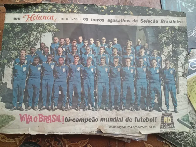 Cartaz Histórico - Seleção Brasileira Bi-Campeã