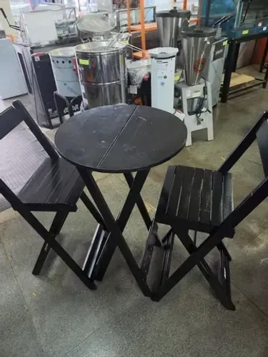 JOGO DE MESA BISTRO PRETA 