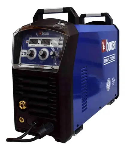 Inversor De Solda Boxer Multiprocesso Migflex250 220a 220v Azul/preto