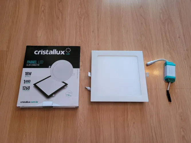 Plafon Embutir Cristallux Led 18W, 6500K (Usado)