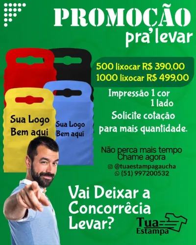 Lixocar Personalizado PROMOÇÃO 