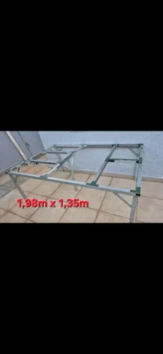 Bancada para oficina e garagem - Reforçada de ferro galvanizado