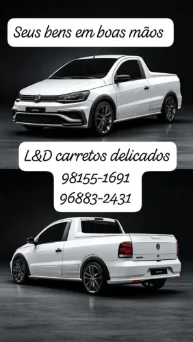 Carretos simples e delicados chama