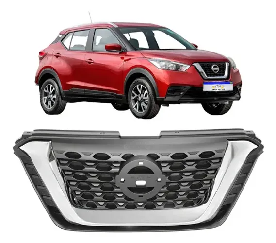 Grade Dianteira Nissan Kicks 2016 2017 2018 2019 2020 2021 Fosco/cromado