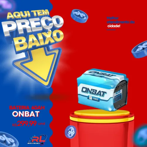 Bateria Automotiva ONBAT 60Ah