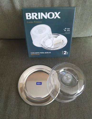 Conjunto para queijo aço inox Brinox