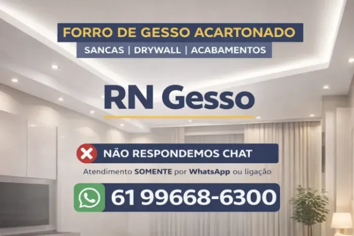 Forro de Gesso Acartonado | Sancas, Drywall e Acabamentos - RN Gesso