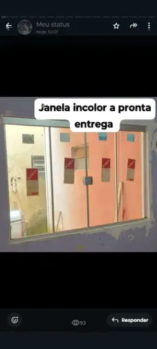 Janela Incolor Pronta Entrega